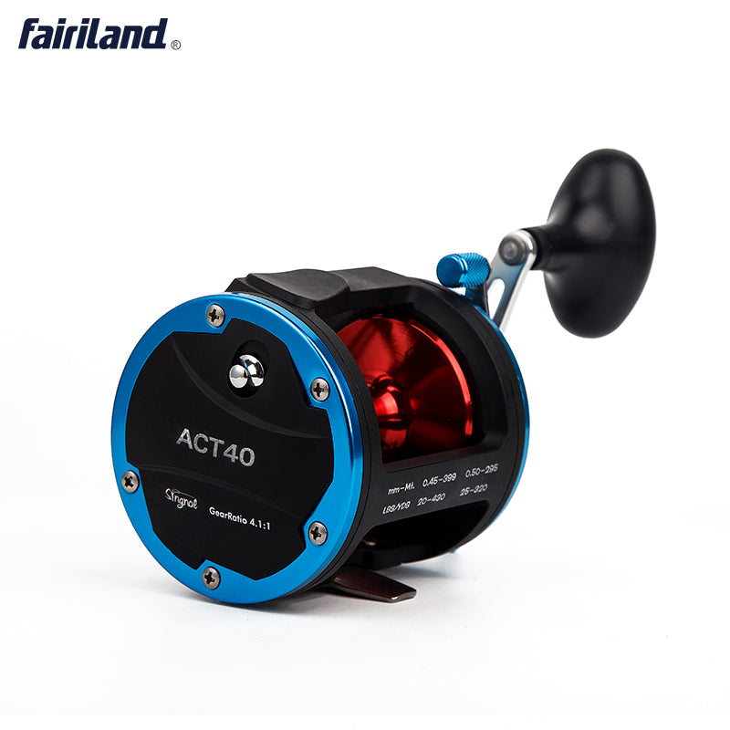 4BB 4.1:1 ACT40 Boat Fishing Reel Drum Trolling Reel Right Hand