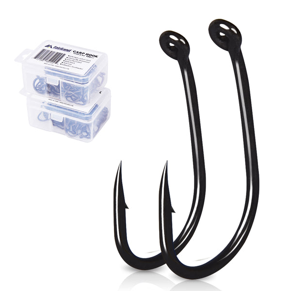 60x Carp Match Fishing Hooks To Nylon Barbless Size 8 10 12 14 16 18 10 Of  Each NGT on OnBuy
