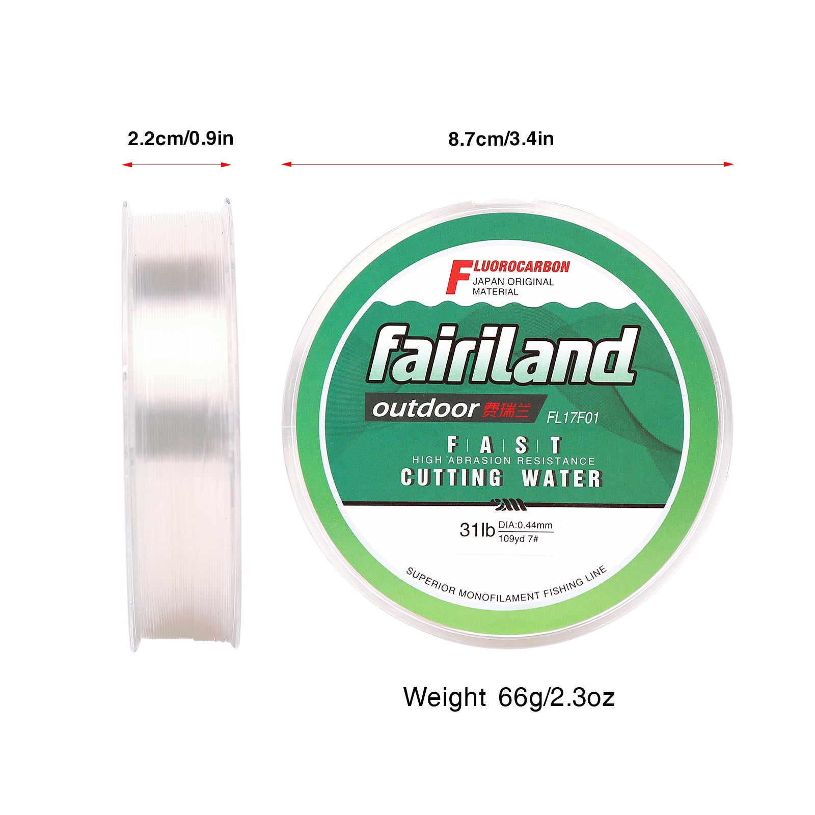 Fairiland 100m Fluorocarbon Fishing Line Japan Line Material Monofilam –  Fairiland Outdoor Technology