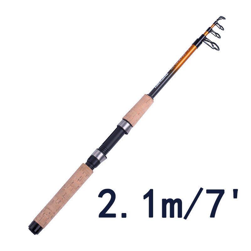 Fairiland Portable Travel Carbon Fiber Fishing Rod 4-Piece M Power  7ft8ft9ft10ft